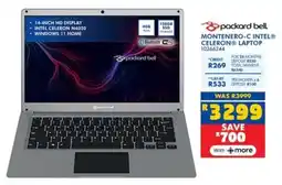 Russells Packard Bell Montero-C Intel Celeron Laptop offer