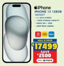Russells iPhone 15 128GB offer