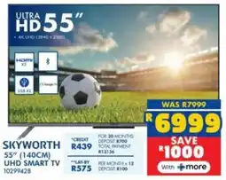 Russells Skyworth 55" 140cm UHD Smart TV offer