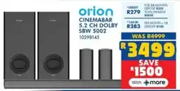 Russells Orion Cinemabar 5.2 Ch Dolby SBW 5002 offer