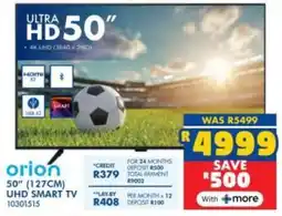 Russells Orion 50" 127cm UHD Smart TV offer