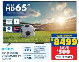 Russells Orion 65" 165cm UHD Smart TV offer