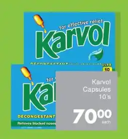 Save Karvol Capsules offer