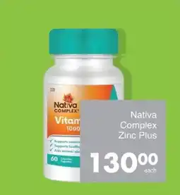 Save Nativa Complex Zinc Plus offer