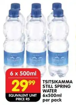 Shoprite Liquor Tsitsikamma still spring water offer