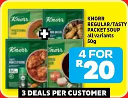 Usave Knorr regular/ tasty packet soup all variants offer
