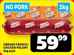 Usave Ubrand french/ chicken polony offer