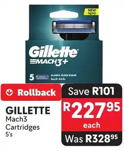 Makro GILLETTE Mach3 Cartridges offer