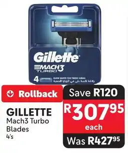 Makro GILLETTE Mach3 Turbo Blades offer