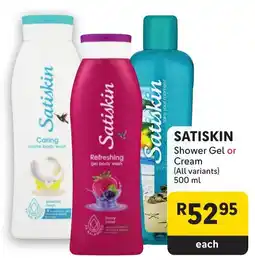 Makro SATISKIN Shower Gel or Cream offer