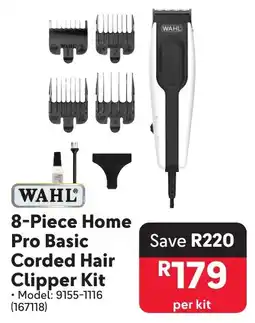 Makro WAHL Home Pro Basic Corded Hair Clipper Kit offer