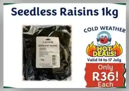 Foodeez Seedless Raisins offer