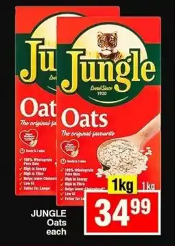 Choppies JUNGLE Oats offer