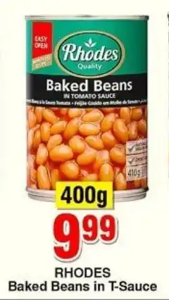 Choppies RHODES Baked Beans in T-Sauce offer