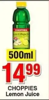 Choppies CHOPPIES Lemon Juice offer