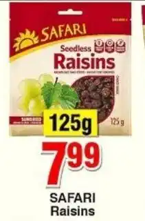 Choppies SAFARI Raisins offer
