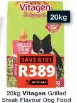 Checkers Vitagen Grilled Steak Flavour Dog Food offer