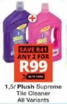 Checkers Plush Supreme Tile Cleaner offer