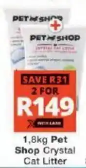 Checkers Pet Shop Crystal Cat Litter offer