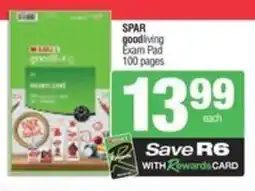 SuperSpar SPAR goodiving Exam Pad offer