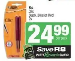 SuperSpar Bic Clic Black, Blue or Red offer