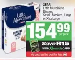 SuperSpar SPAR Little Munchkins Diapers offer