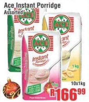 Ace Instant Porridge Assorted 10x1kg