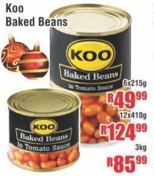 Devland Cash And Carry Koo Baked Beans 6x215g offer