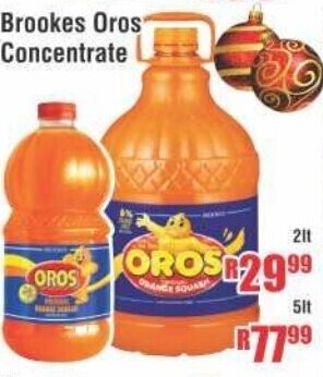 Devland Cash And Carry Brookes Oros Concentrate 2lt offer