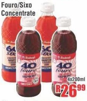 Fouro/Sixo Concentrate 4x200ml