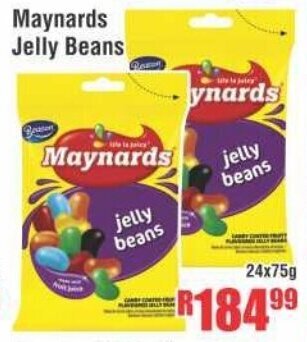 Devland Cash And Carry Maynards Jelly Beans 24x75g offer
