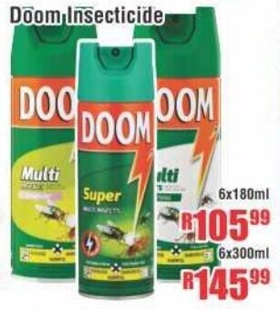 Devland Cash And Carry Doom Insecticide 6x180ml offer