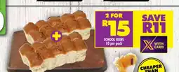 Shoprite SCHOOL BUNS 10 per pack offer