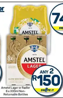Pick n Pay Hypermarket Amstel Lager or Radler offer