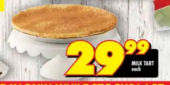 Shoprite MILK TART offer