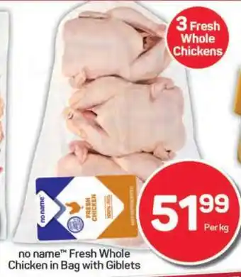 Pick n Pay Hypermarket no name Fresh Whole Chicken in Bag with Giblets offer