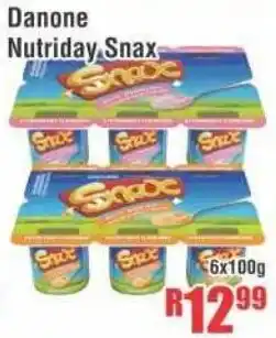 Devland Cash And Carry Danone Nutriday Snax 6x100g offer