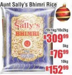 Devland Cash And Carry Aunt Sally's Bhimri Rice 20x1kg/10x2kg offer