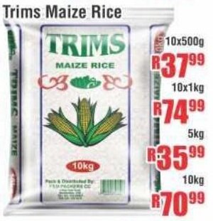 Devland Cash And Carry Trims Maize Rice 10x500g offer