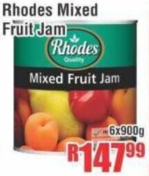 Devland Cash And Carry Rhodes Mixed Fruit Jam 6x900g offer