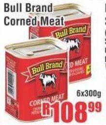 Bull Brand Corned Meat 6x300g