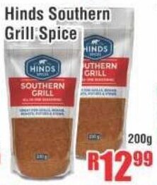 Devland Cash And Carry Hinds Southern Grill Spice 200g offer
