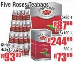 Devland Cash And Carry Five Roses Loose Tea 25x20g offer