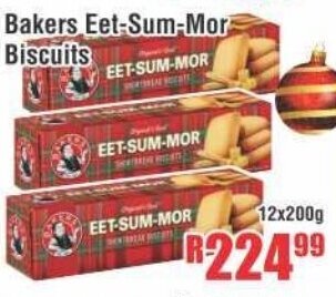Devland Cash And Carry Bakers Eet-Sum-Mor Biscuits 12x200g offer