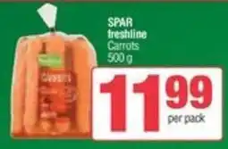 SuperSpar Spar freshline carrots offer