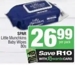 SuperSpar Spar little munchkins baby wipes offer