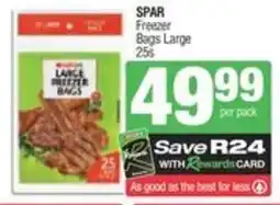 SuperSpar Spar freezer bags large offer
