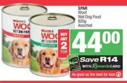 SuperSpar Spar wet dog food offer