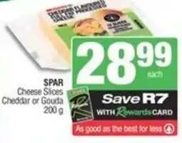 SuperSpar Spar cheese slices cheddar or gouda offer