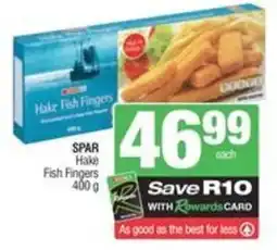 SuperSpar Spar hake fish fingers offer